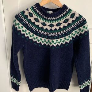 LL Bean Classic Ragg Wool Sweater